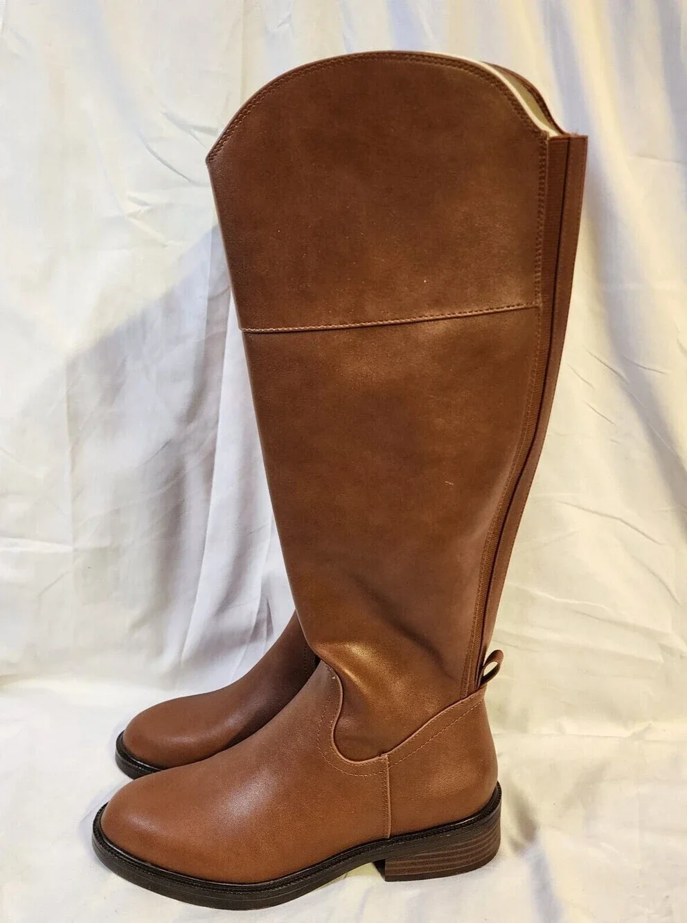New A New Day Women's Brown Sienna Tall Riding Boots Round-Toe Size 6